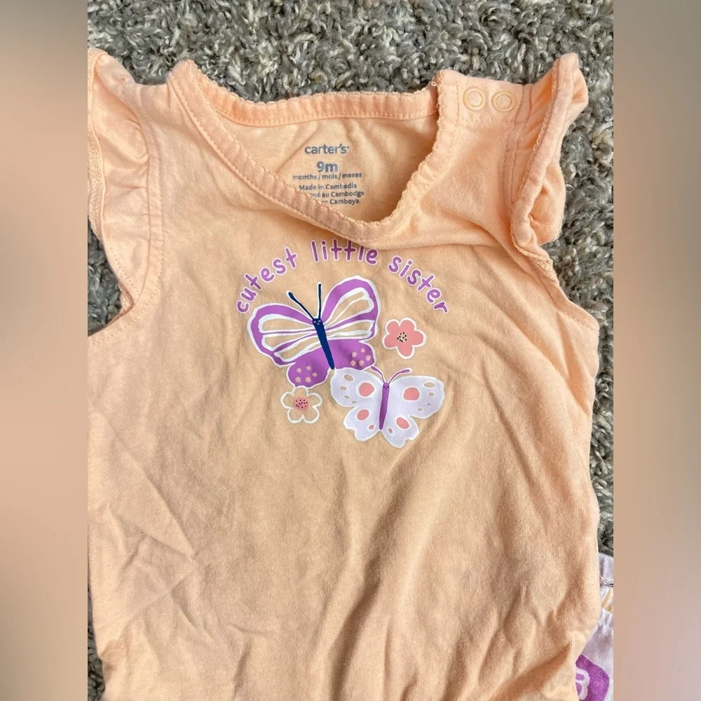 Carters 9 month baby girl summer outfit
